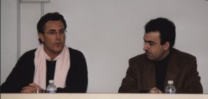 Con Lorenzo Silva (año 2000)